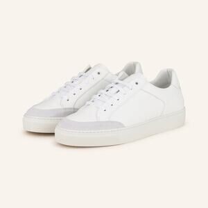 Reiss Finton Bonded Leather Low Top Trainers